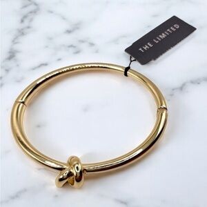 NWT The Limited Gold Tone Love Knot Bracelet